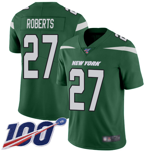 New York Jets Limited Green Youth Darryl Roberts Home Jersey NFL Football #27 100th Season Vapor Untouchable->->Youth Jersey